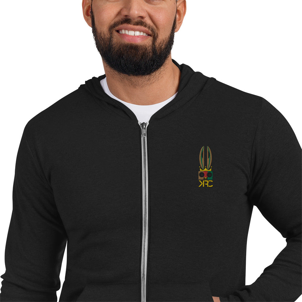 KRC Unisex zip hoodie